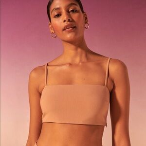 NWT Abercrombie & Fitch Tailored Cropped Squareneck Set Top